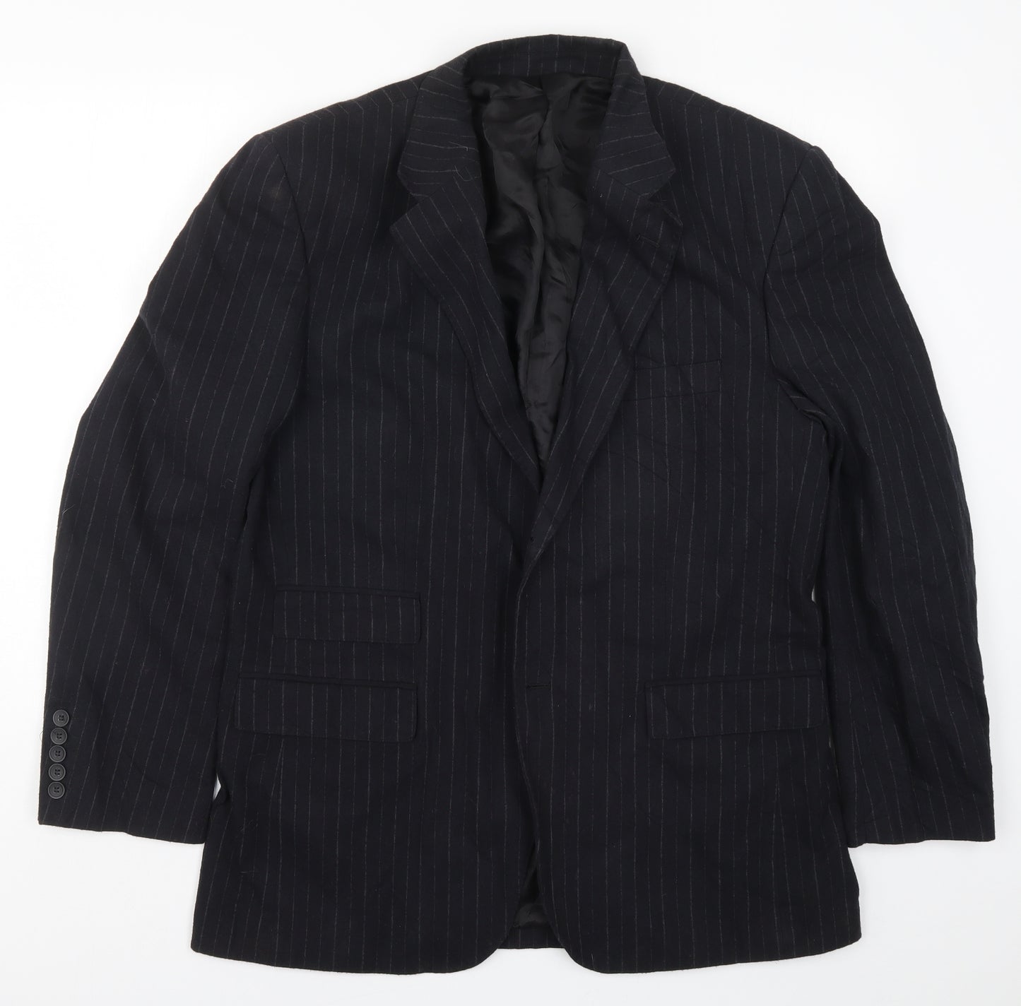 Taylor & Reece Mens Beige Striped  Jacket Suit Jacket Size L