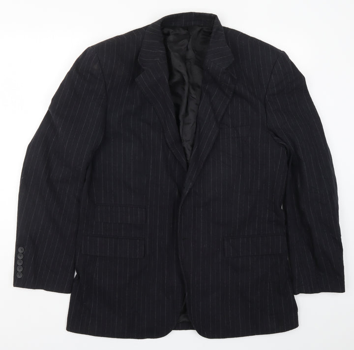 Taylor & Reece Mens Beige Striped  Jacket Suit Jacket Size L