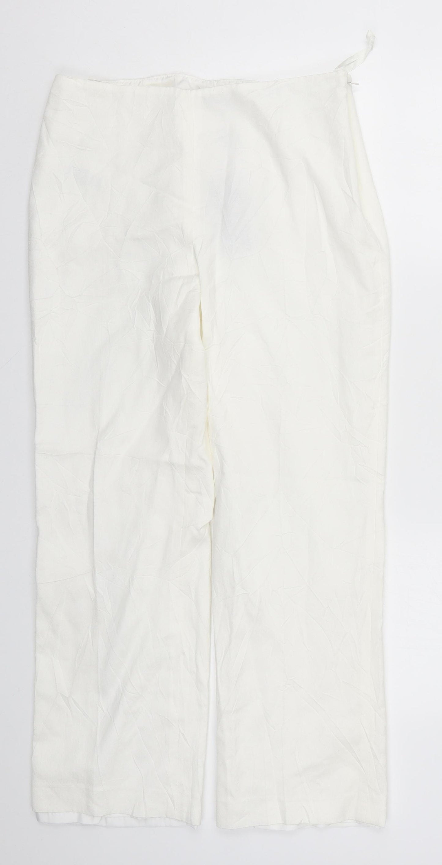 Precis Womens White   Trousers  Size 12 L26.5 in