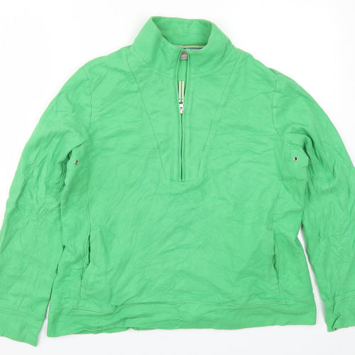 Croft & Barrow Womens Green   Basic T-Shirt Size L