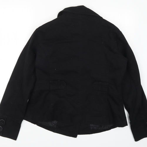 Evie Womens Black   Jacket Coat Size 16