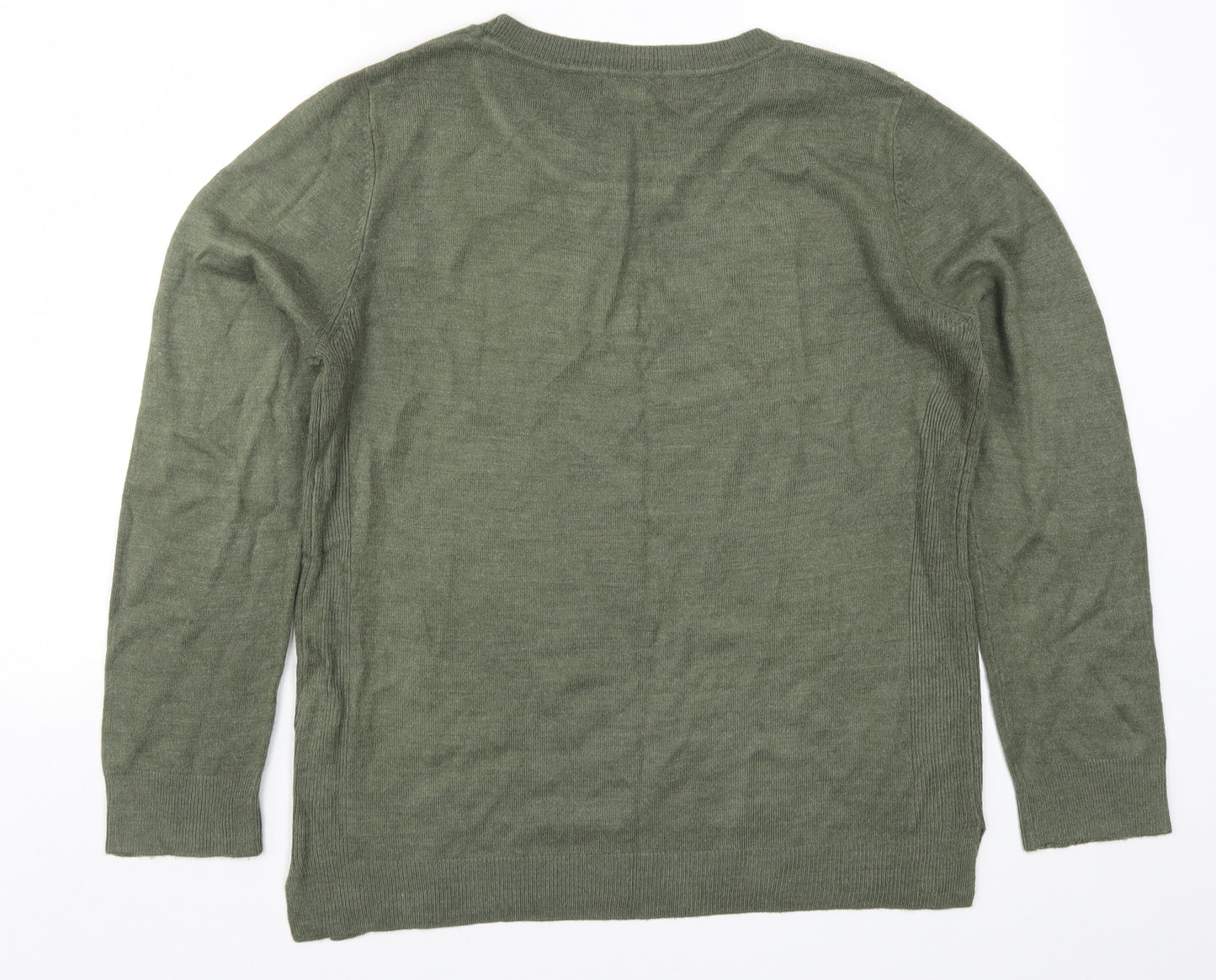 Primark Womens Green  Knit Pullover Jumper Size 14