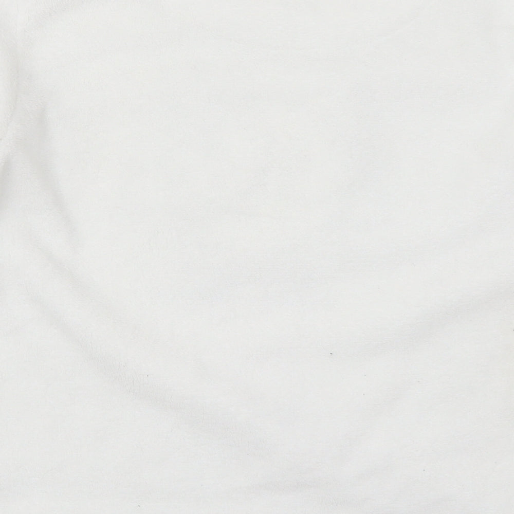 Primark Womens White Solid  Top Pyjama Top Size 12  - Goodnight Sweet Dreams