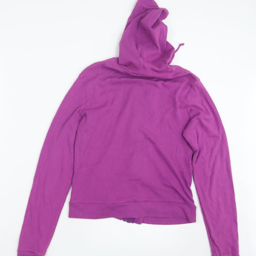 Warehouse Womens Purple   Full Zip Hoodie Size 14