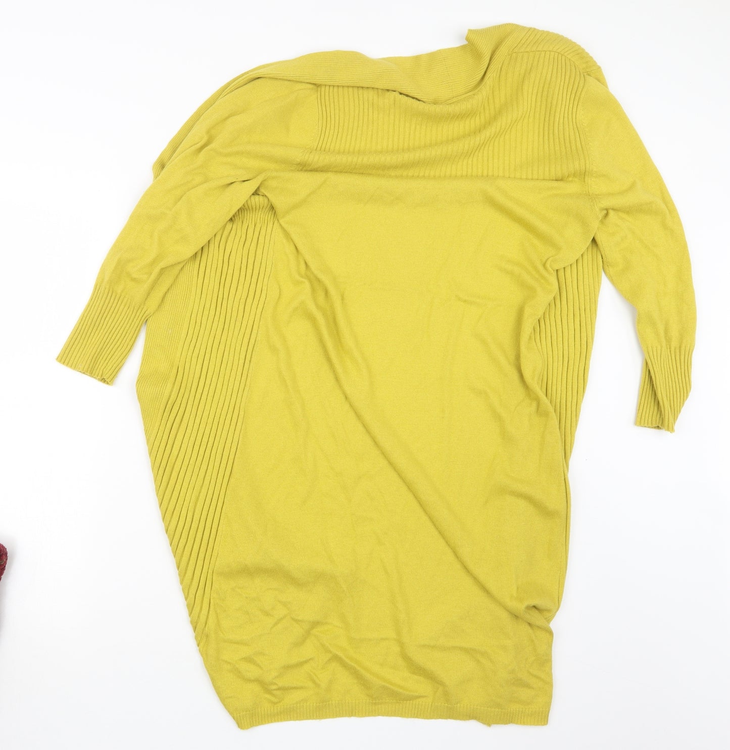 Wallis Womens Yellow  Knit Cardigan Jumper Size M