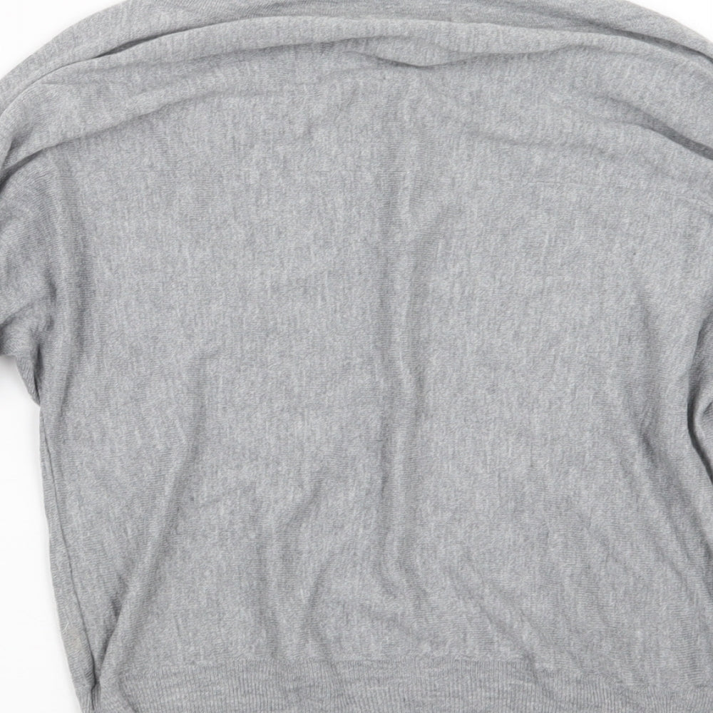 H&M Womens Grey  Knit Pullover Jumper Size 8