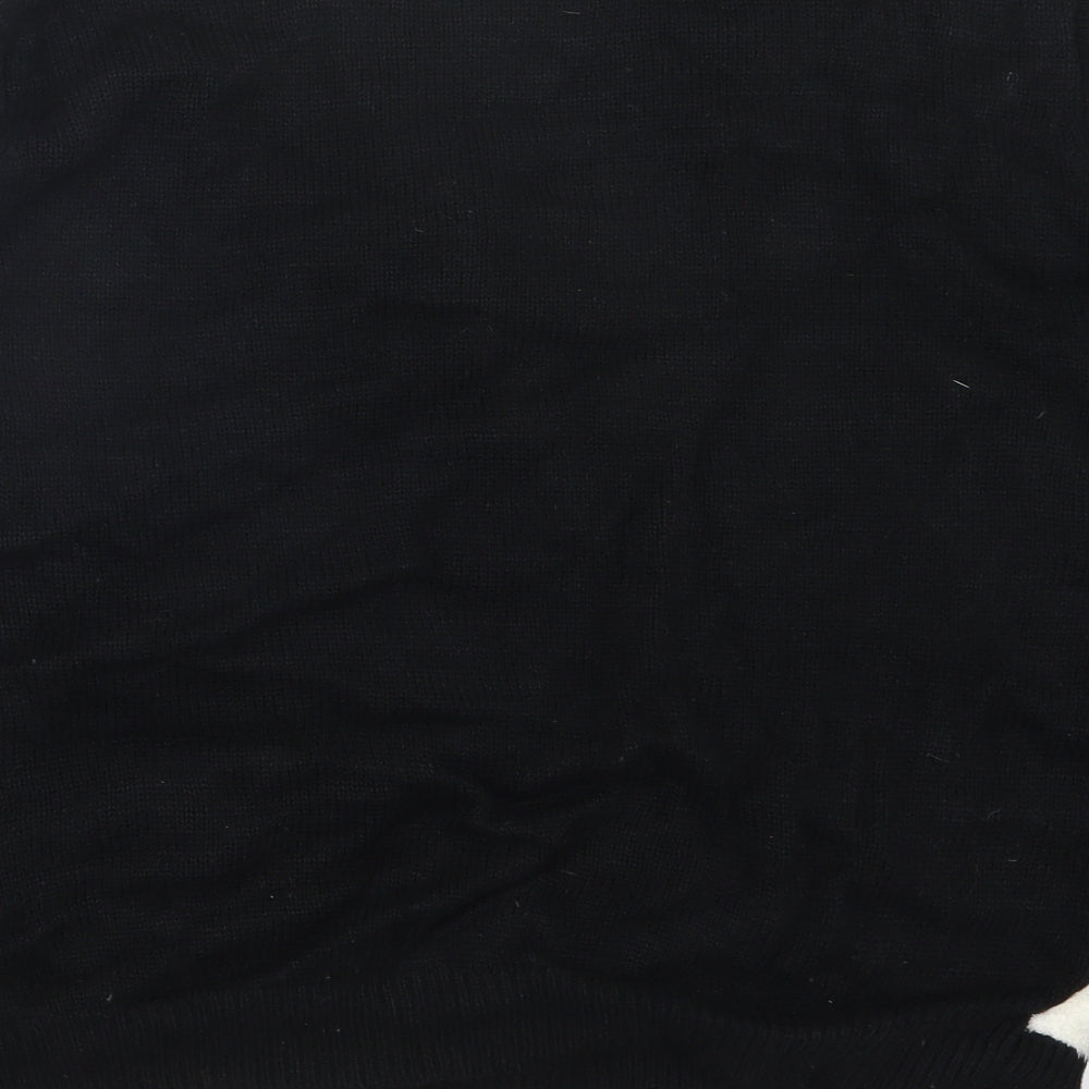 Atmosphere Womens Black  Knit Pullover Jumper Size 10  - Christmas
