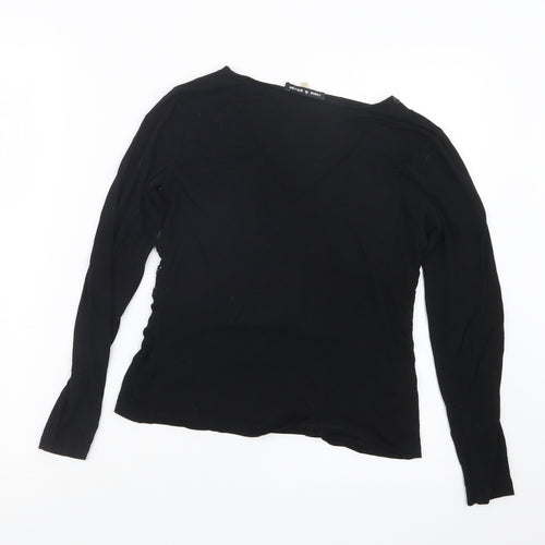 Cable & Gauge Womens Black   Basic T-Shirt Size S