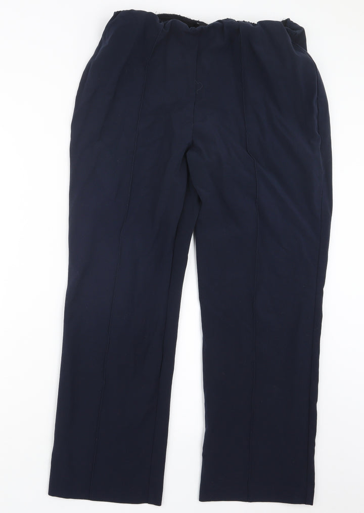 BM Womens Blue Trousers Size 16 L28 in