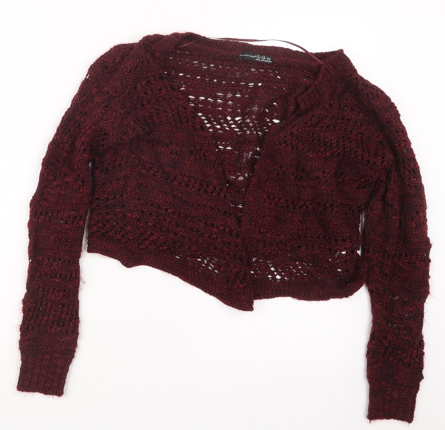 Atmosphere Womens Red  Knit Cardigan Jumper Size 14