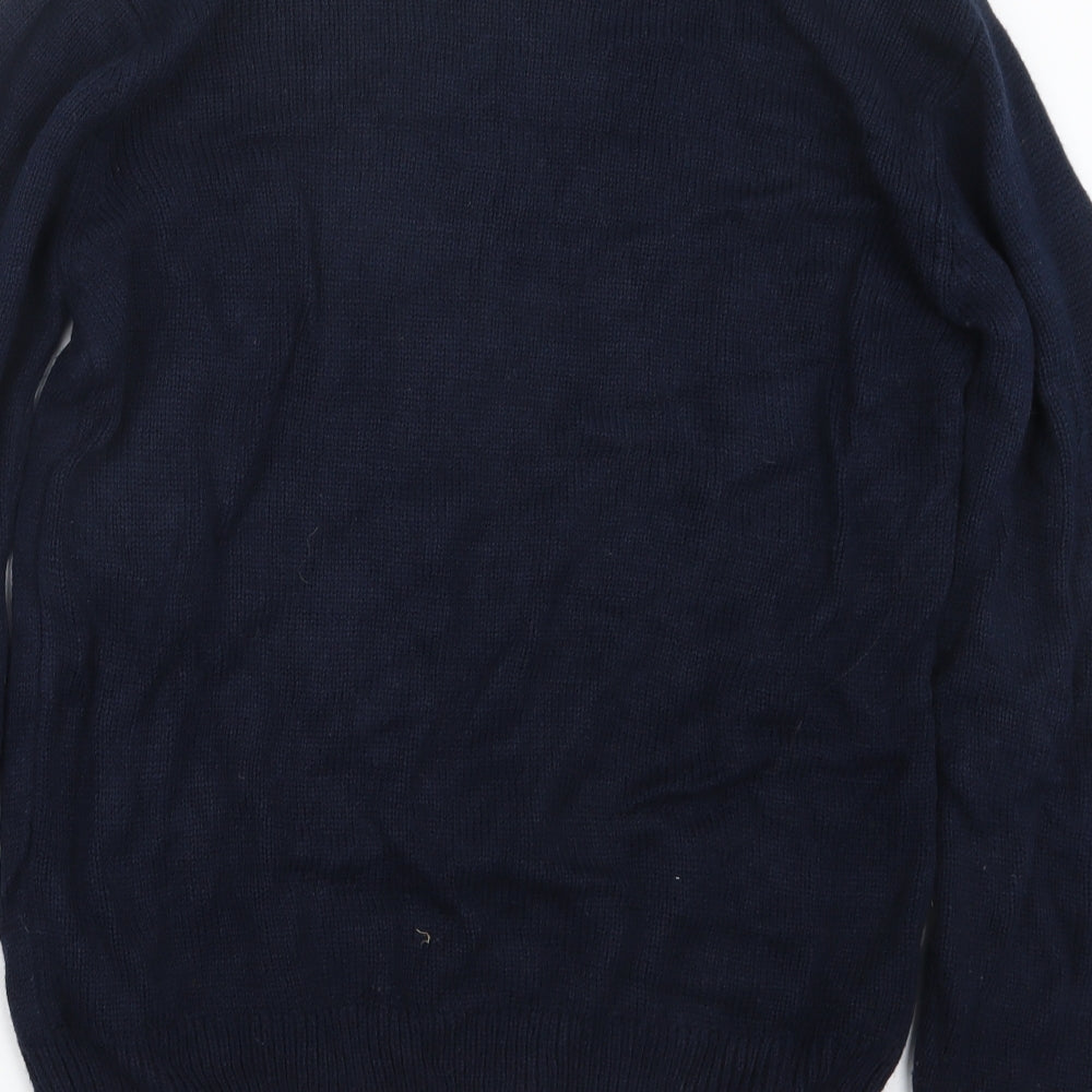 Primark Mens Blue  Knit Pullover Jumper Size M  - Christmas