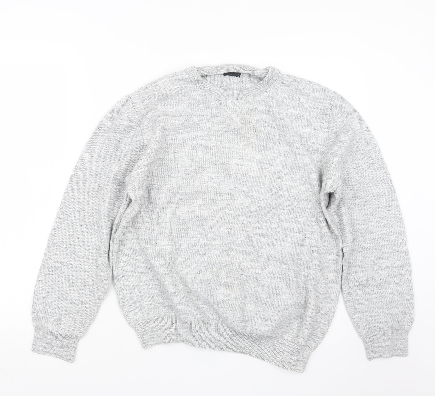 Matalan Mens Grey  Knit Pullover Jumper Size L