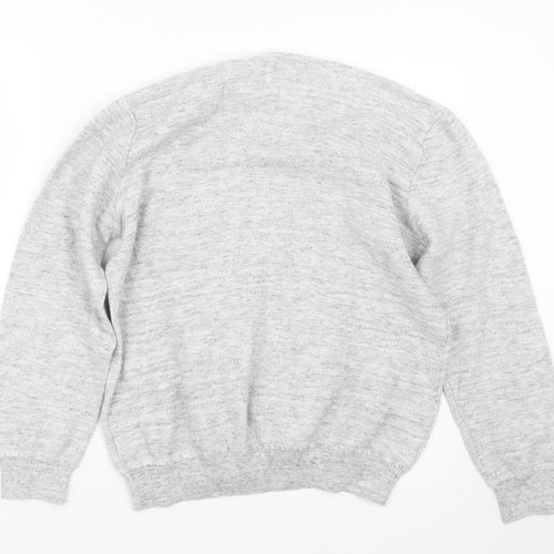 Matalan Mens Grey  Knit Pullover Jumper Size L
