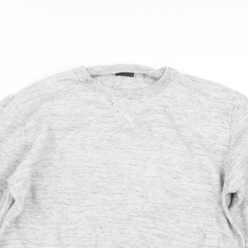 Matalan Mens Grey  Knit Pullover Jumper Size L