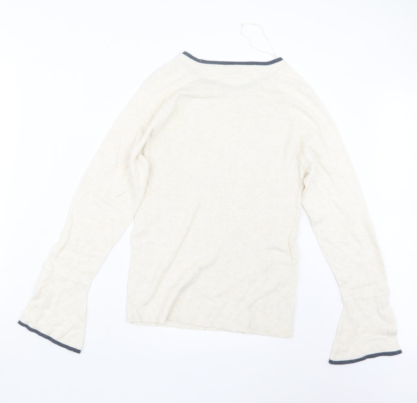 TU Womens Beige  Knit Pullover Jumper Size 14
