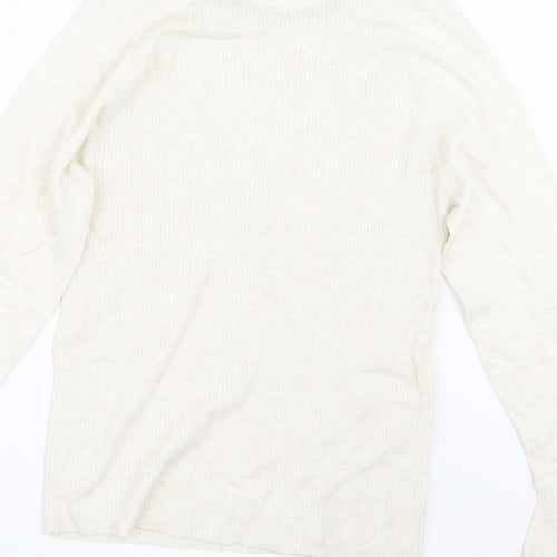 TU Womens Beige  Knit Pullover Jumper Size 14