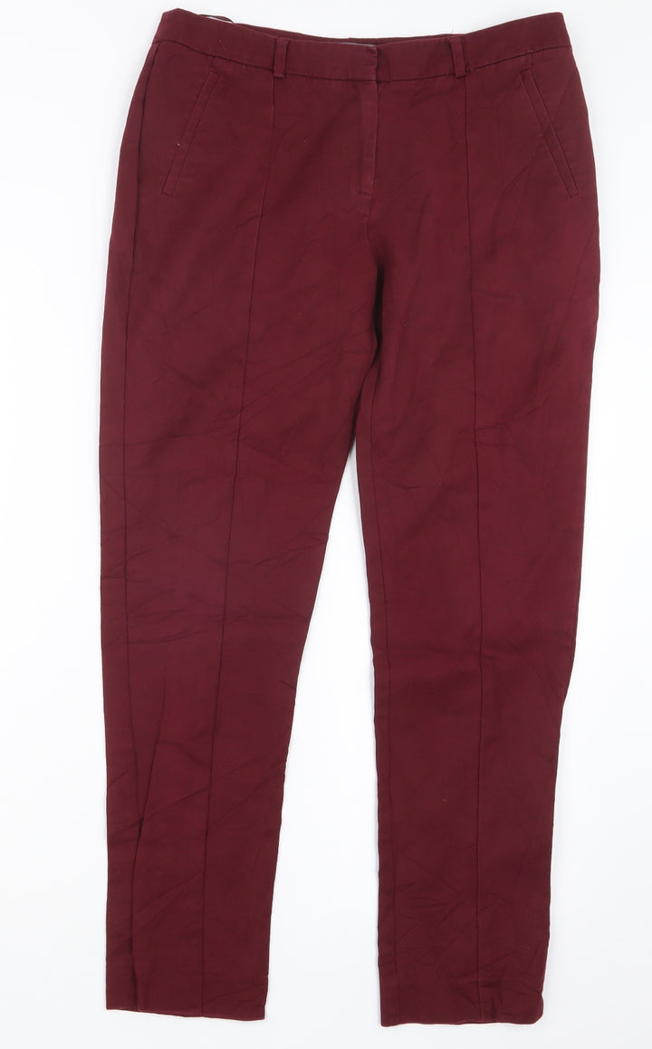 Oasis Womens Red   Trousers  Size 10 L27.5 in