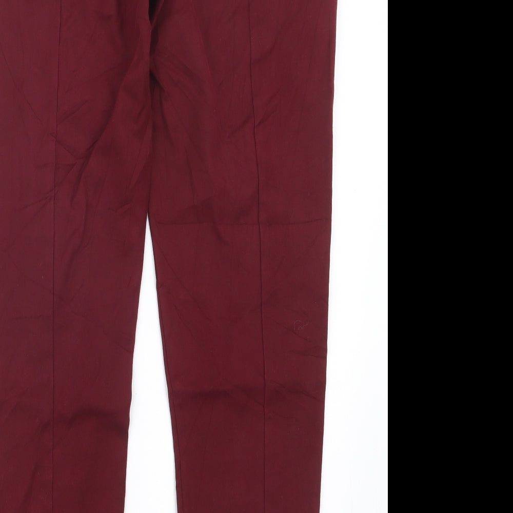 Oasis Womens Red   Trousers  Size 10 L27.5 in