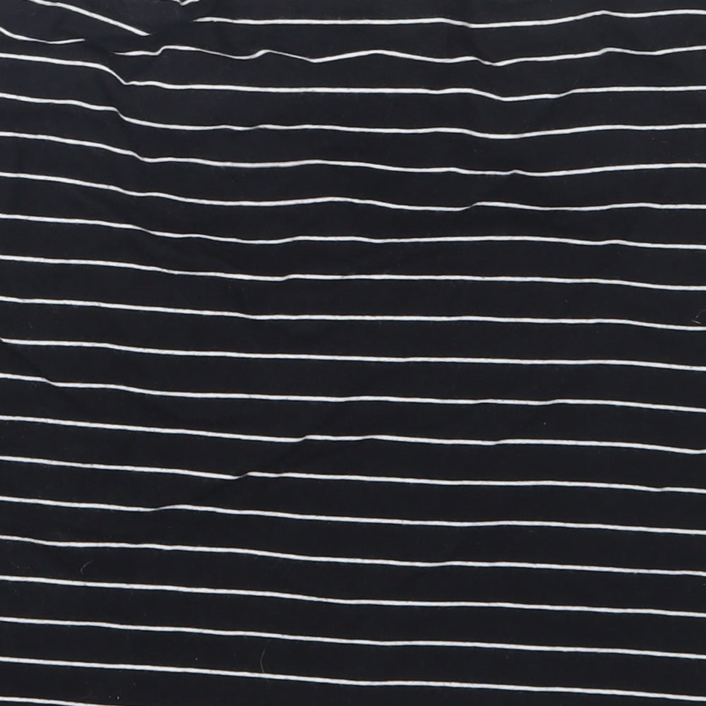 H&M Womens Black Striped  Mini Skirt Size M