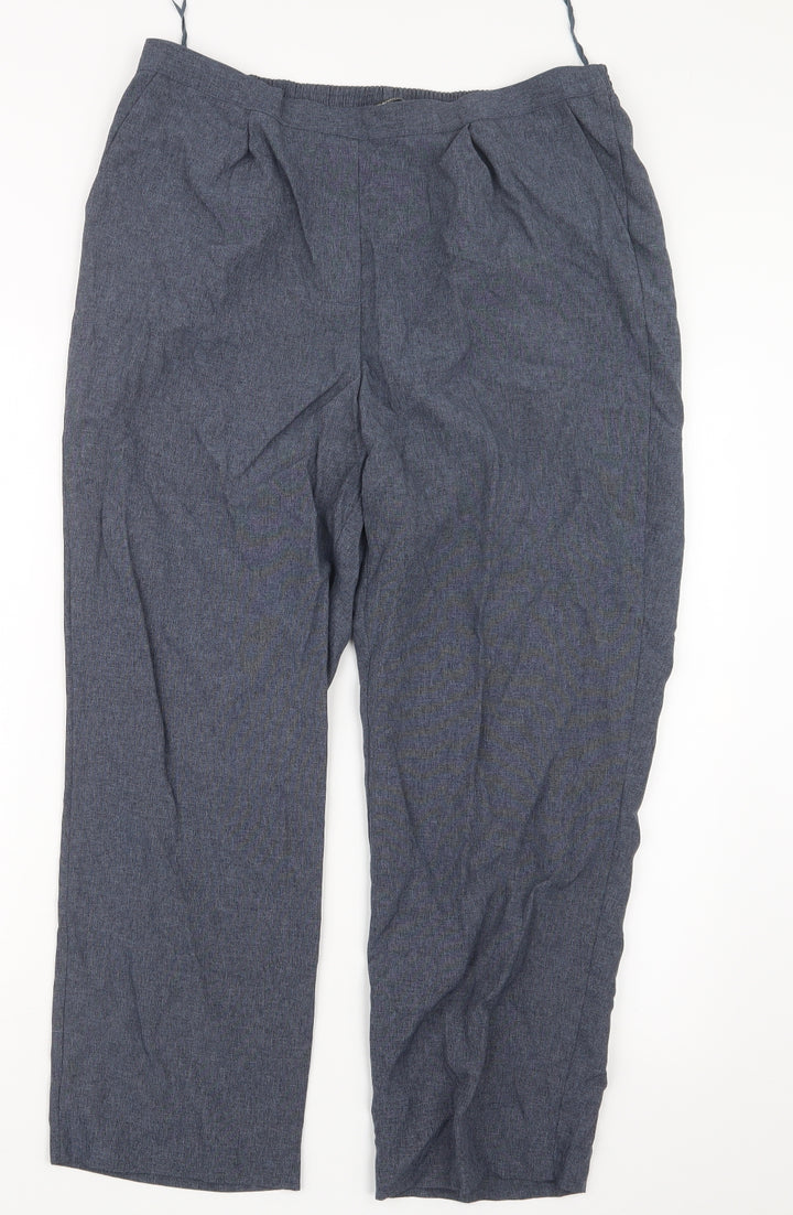 Bonmarché Womens Blue Trousers Size 16 L25 in