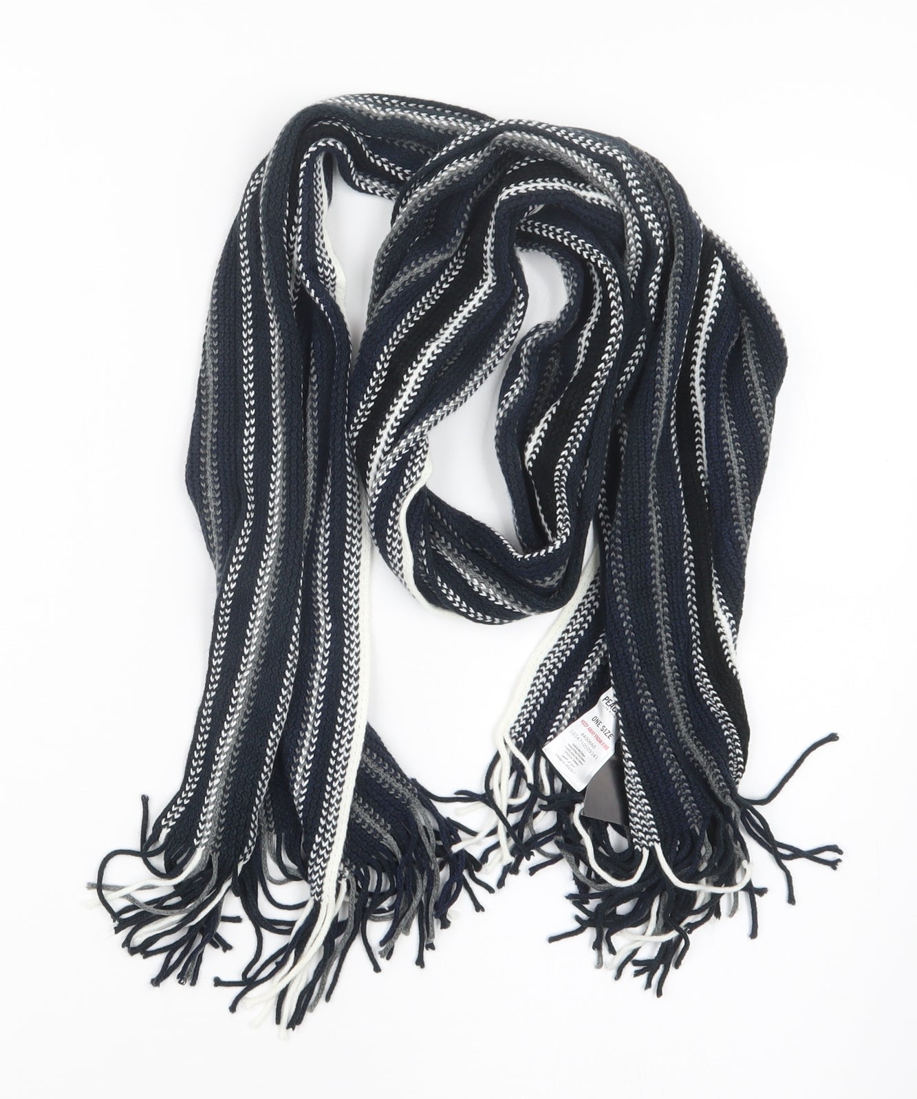 Peacocks Mens Blue  Knit Scarf  One Size