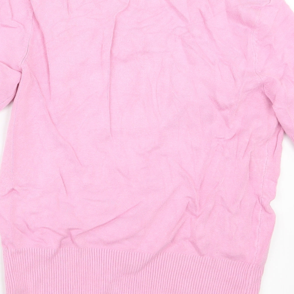 River Island Womens Pink  Knit Pullover Jumper Size 10
