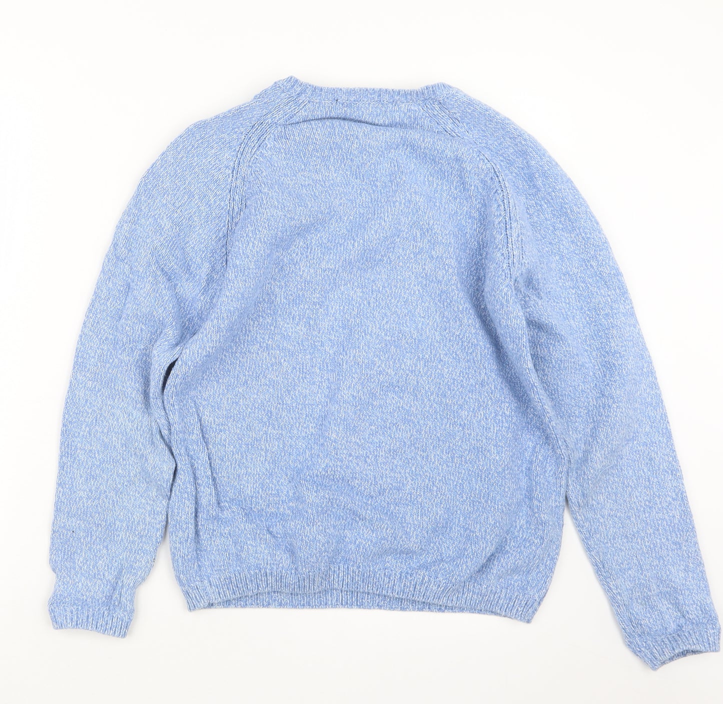 EWM Womens Blue  Knit Pullover Jumper Size 10