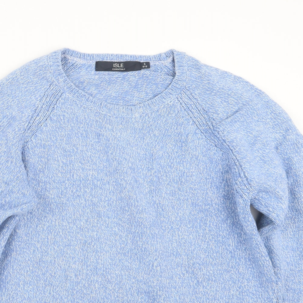 EWM Womens Blue  Knit Pullover Jumper Size 10