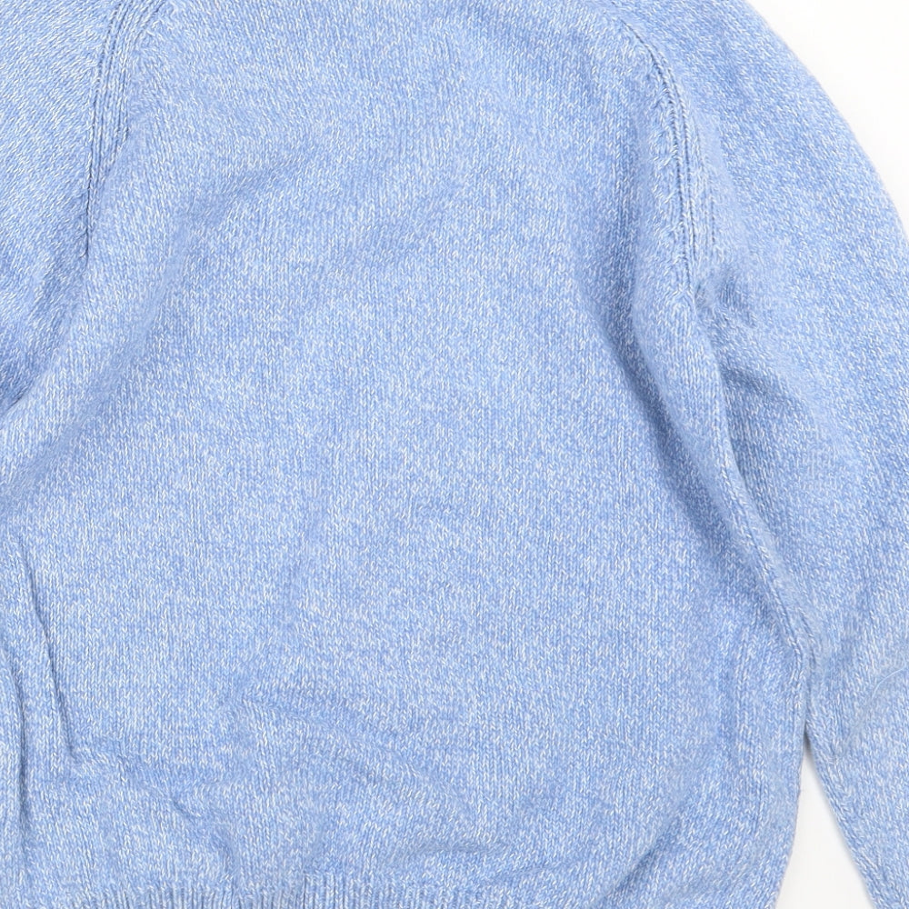 EWM Womens Blue  Knit Pullover Jumper Size 10
