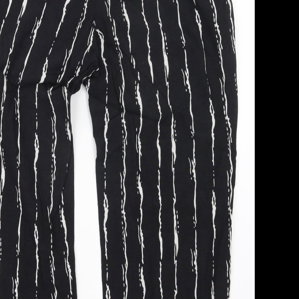 Joanna Hope Womens Black Striped  Trousers  Size 16 L25 in