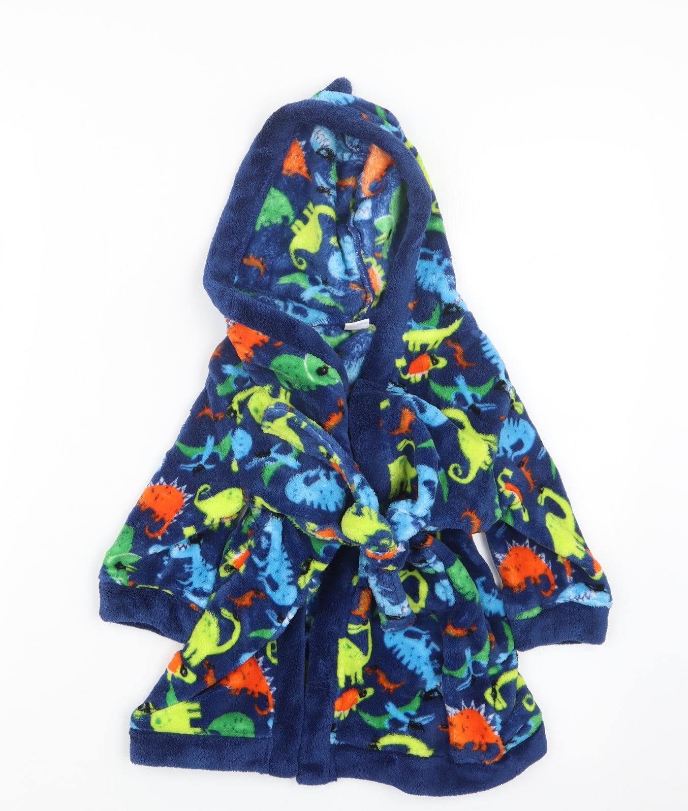 Mini Club  Blue Geometric  Babydoll Robe Size 12-18 Months