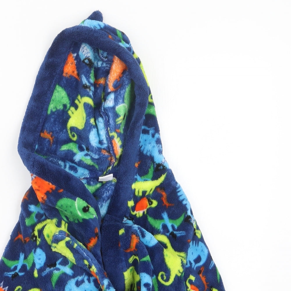 Mini Club  Blue Geometric  Babydoll Robe Size 12-18 Months