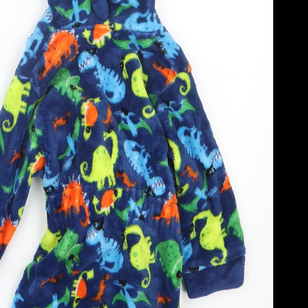 Mini Club  Blue Geometric  Babydoll Robe Size 12-18 Months