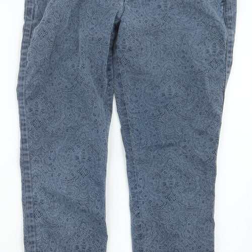 Gap Womens Blue Geometric  Chino Trousers Size 29 in L26.5 in