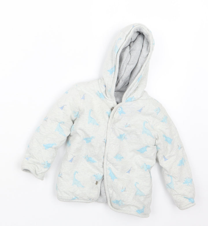 George Boys Grey Geometric Jacket Size 12-18 Months