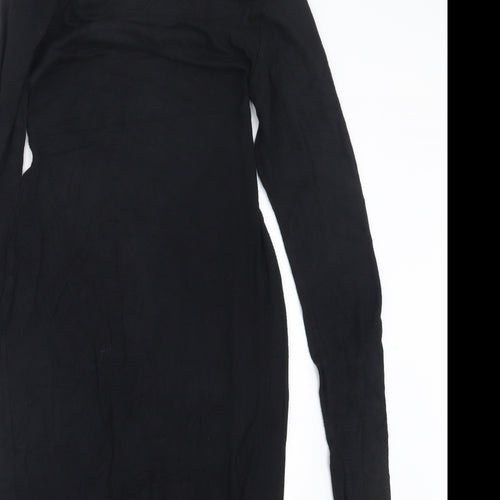 Boohoo Womens Black   T-Shirt Dress  Size 8