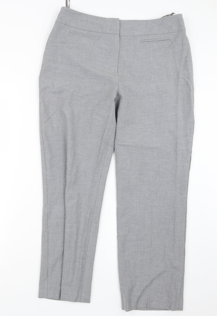 cc Womens Grey Trousers Size 14 L26 in