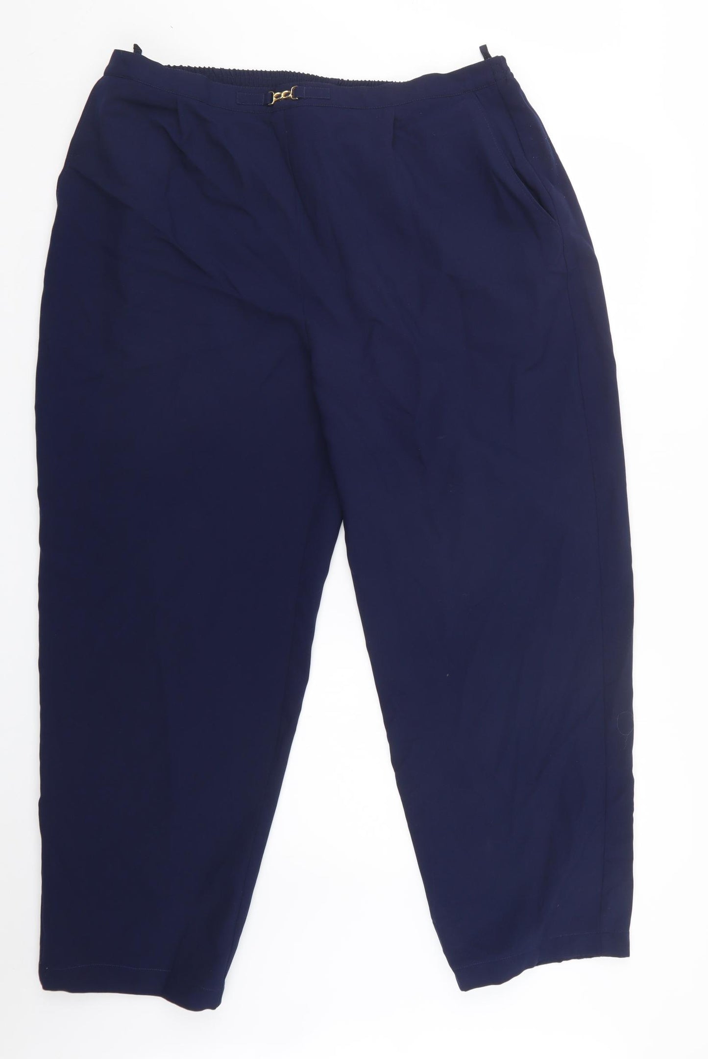 Sara Neal Womens Blue   Trousers  Size 22 L28 in