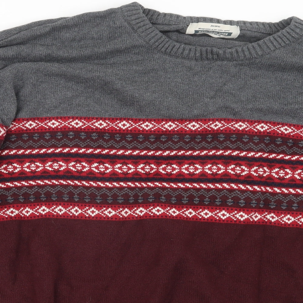 Jacamo Mens Red  Knit Pullover Jumper Size 4XL