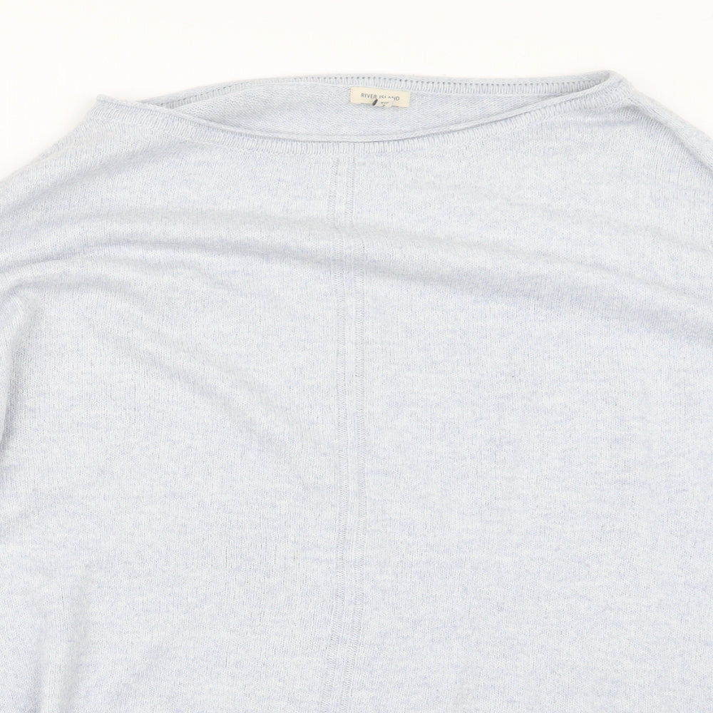 River Island Womens Blue  Knit Pullover Jumper Size M