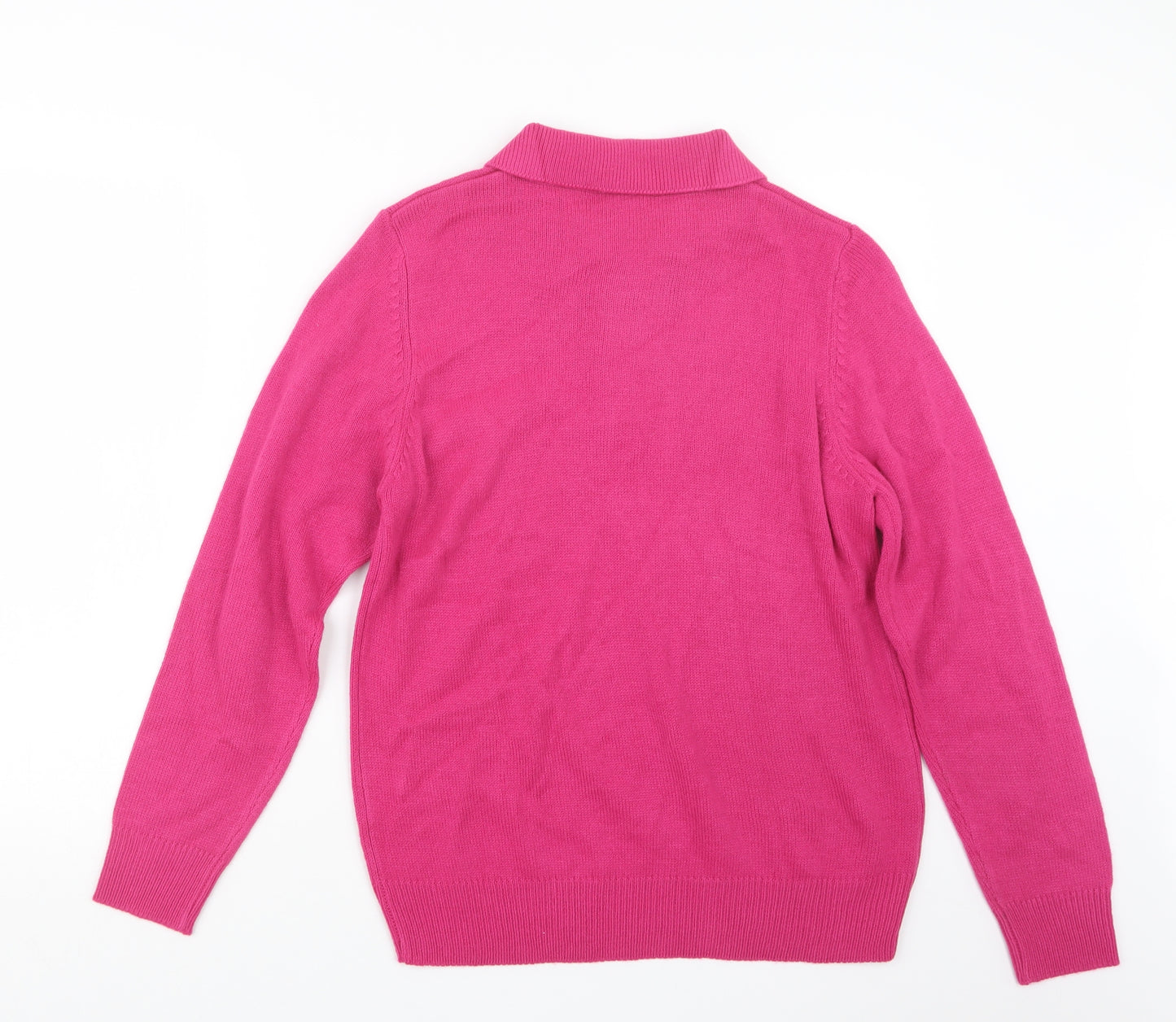 Damart Womens Pink  Knit Pullover Jumper Size 14