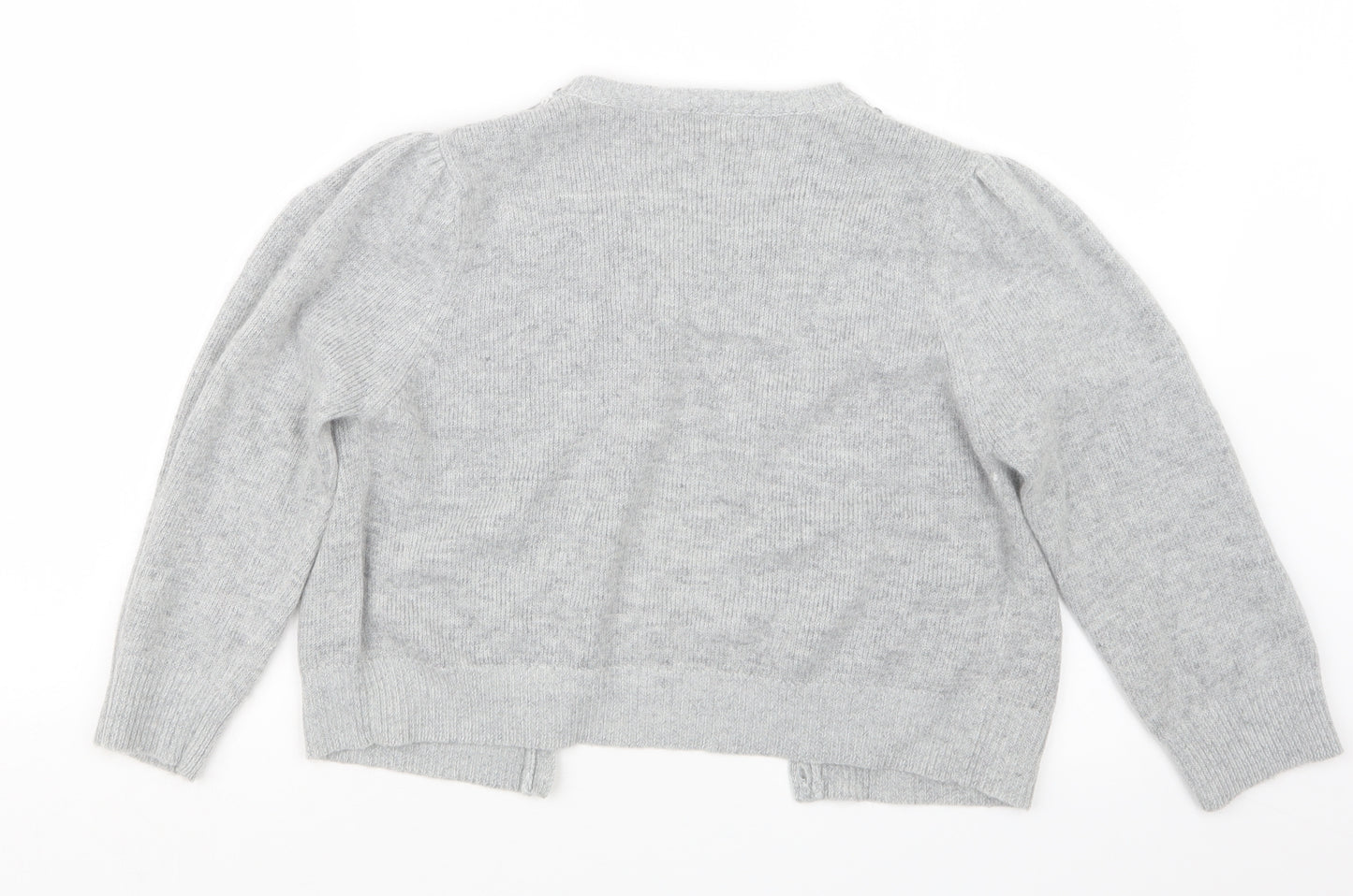 F&F Womens Grey  Knit Cardigan Jumper Size 14
