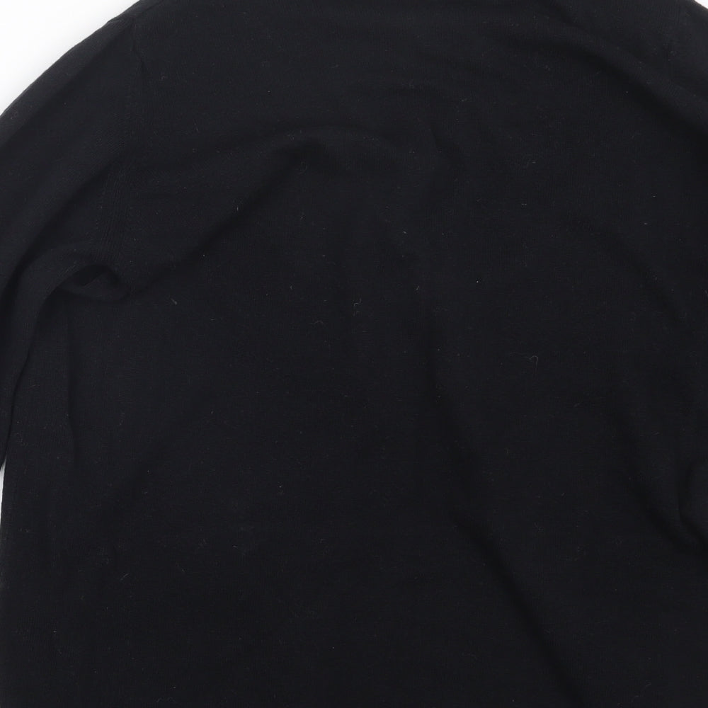 Marks and Spencer Womens Black  Knit Cardigan Jumper Size 10