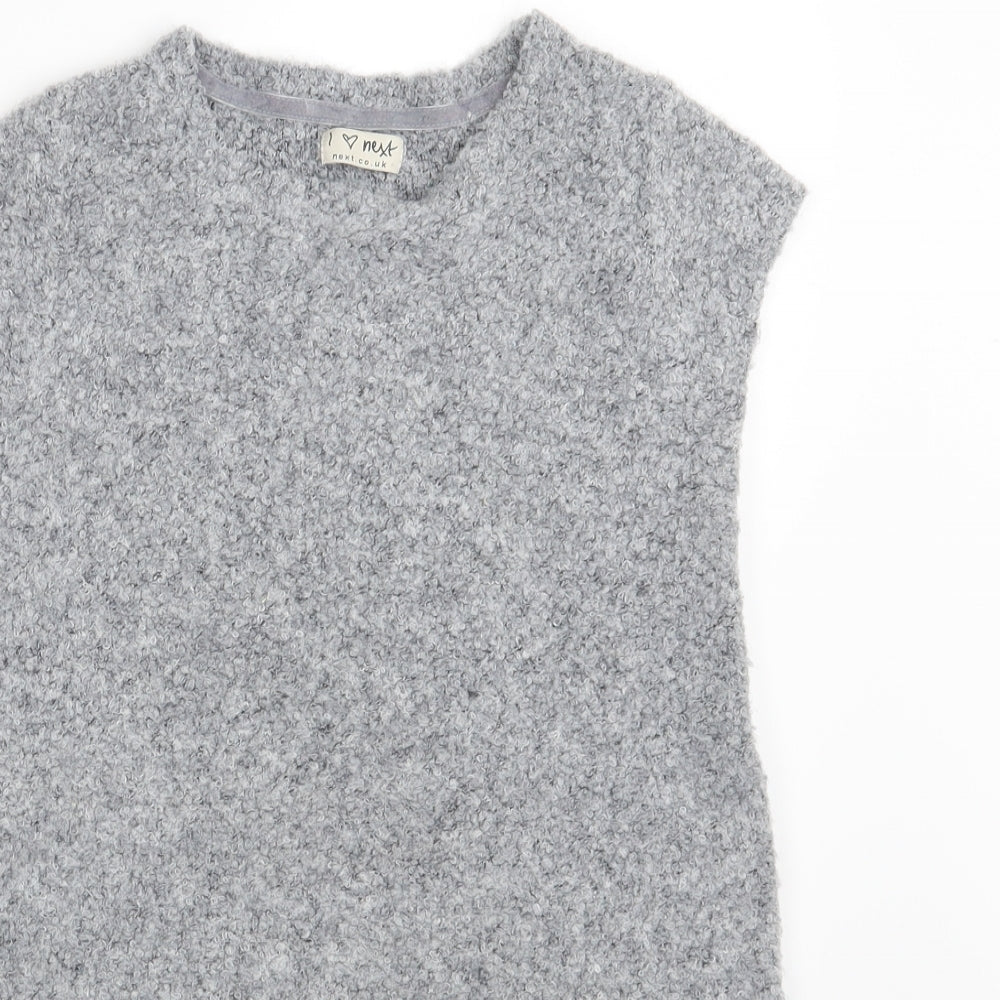 NEXT Girls Grey   Pullover Jumper Size 9 Years