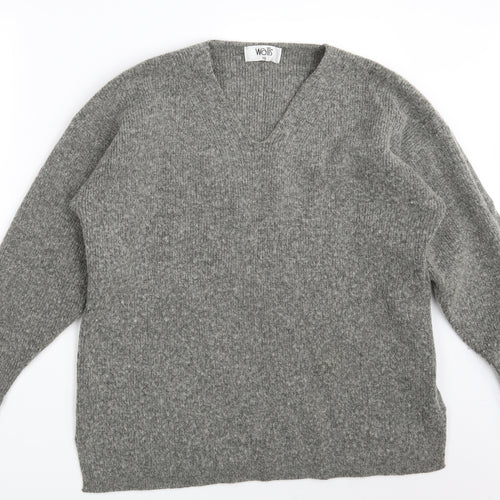 Wallis Womens Grey   Pullover Jumper Size S