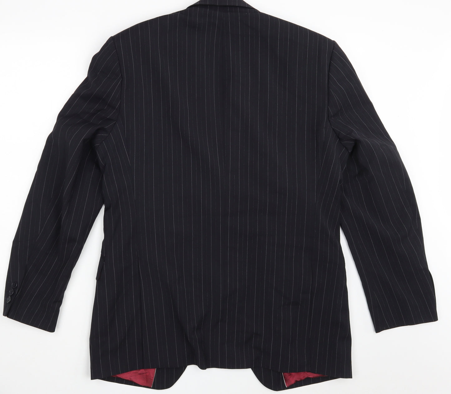Burton Mens Black Striped  Jacket Blazer Size 40