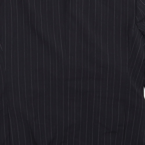 Burton Mens Black Striped  Jacket Blazer Size 40