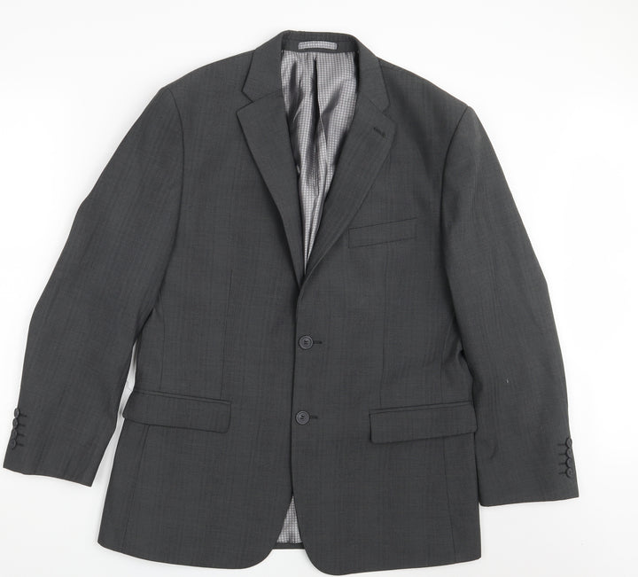 1860 Limited Collection Mens Grey Jacket Blazer Size 40