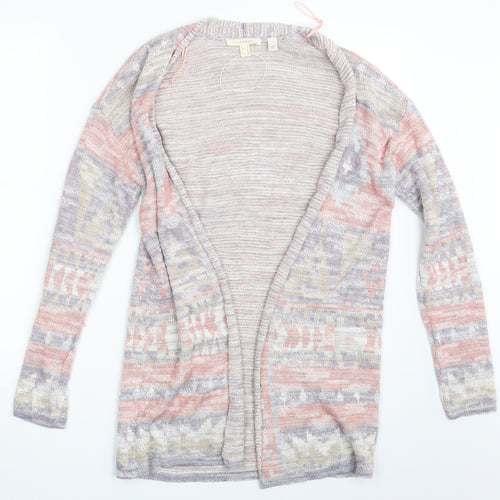 Spirit Womens Multicoloured Argyle/Diamond  Wrap Jumper Size S
