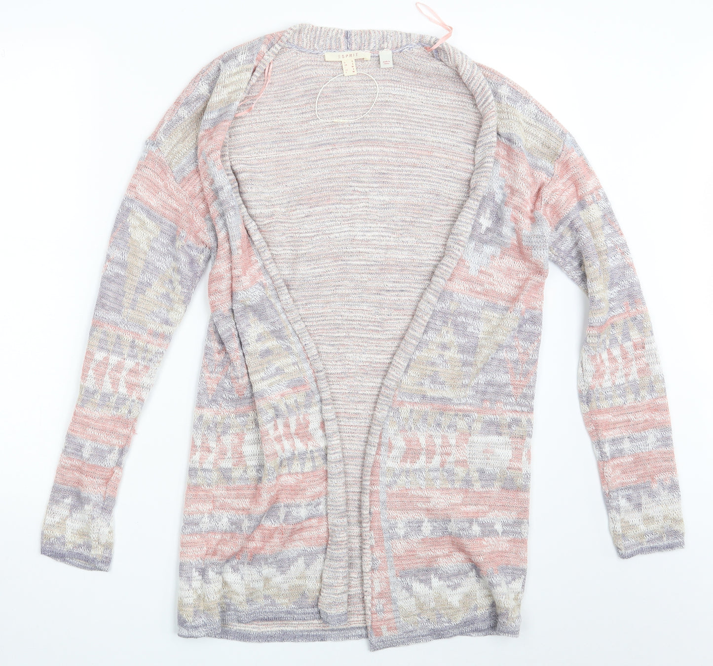 Spirit Womens Multicoloured Argyle/Diamond  Wrap Jumper Size S